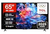 TCL 65V6C 65 Zoll Direct LED TV, 4K HDR Fernseher, Smart TV mithilfe von Google TV (Dolby Audio, Motion Clarity, Kompatibel mit Google Assistant & Alexa)