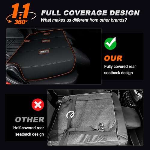 Image of AOMSAZTO Custom Fit Seat Covers for Toyota 4Runner 2025 2026 Full Set Faux Leather Car Seats Cover for 4Runner Accessories Black&Gray(5 Seats Model Only)