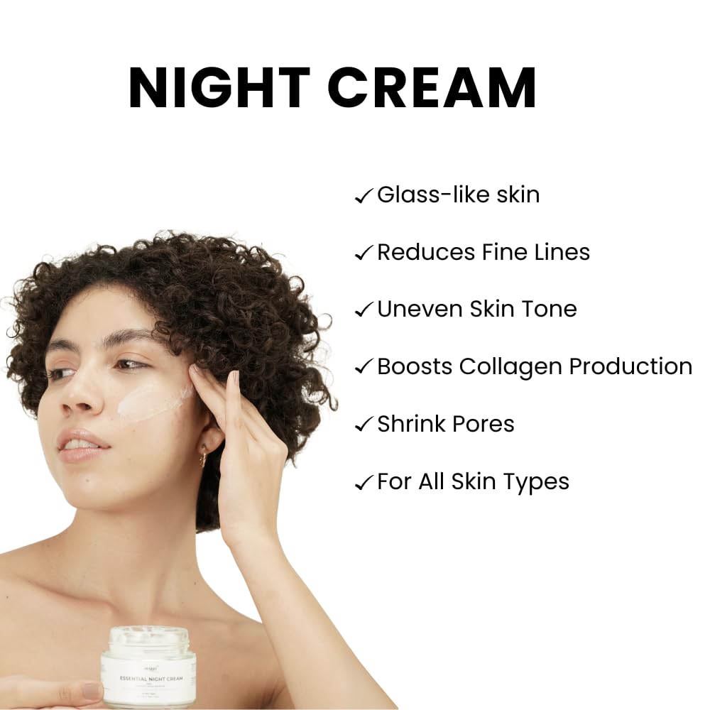 Avyya Anti-Aging Night Cream for Fine Lines, Wrinkles, Dark Spots, Pigmentation | Deep Hydration for Glowing, Youthful Skin | Suitable for oily, dry, and sensitive skin 3.52 oz