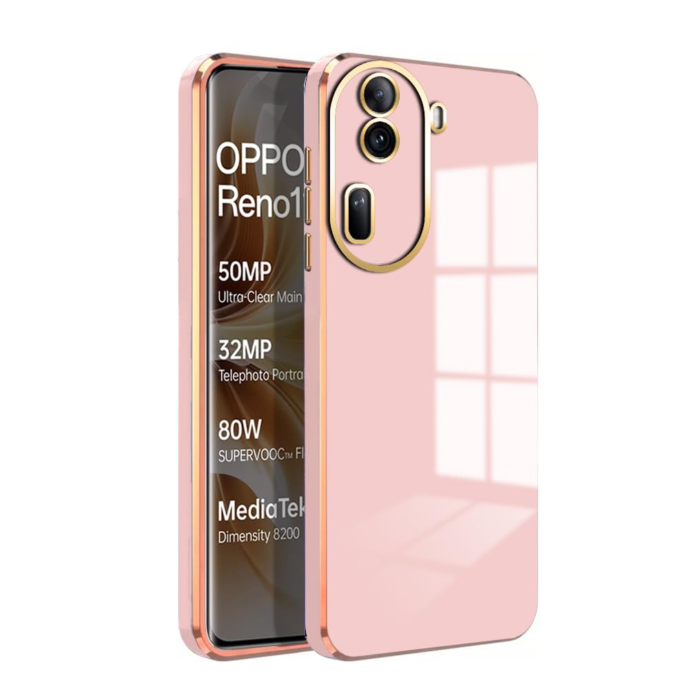 KARWAN®️ Luxury 6D Chrome Back Cover Case Compatible for Oppo Reno 11 Pro 5G |Slim Shockproof Soft TPU | Raised Lips Protection | Camera Protection | Stylish Back Case and Cover | -White (B0CZHQ4BSZ) Amazon Price History, Amazon Price Tracker