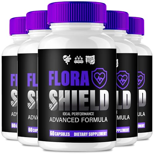 Flora Shield Capsules, Premium FloraShield Gut Health Supplement Pills, All Natural Formula Supports Gut Health, Maintain Digestive Health & Comfort, Official Flora Shield Health Reviews (5 Pack)