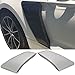 Fender Compatible With 2015-2018 Ford Mustang, GT Style Rear Side Fender Door Scoops Unpainted 2PC PPby IKON MOTORSPORTS, 2016 2017