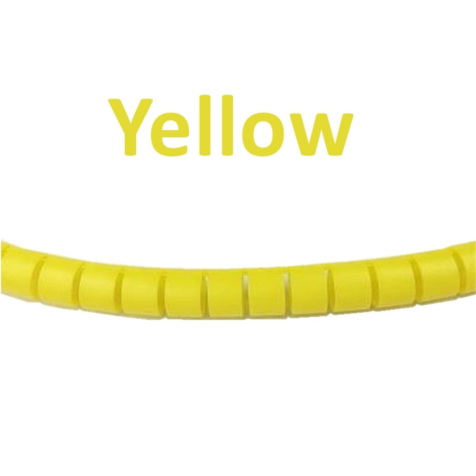 Gaine de câble Spirale de 32 mm, Tube de Protection for câbles d'ordinateur et de Souris Anti-Désordre(Yellow,10 Meters)