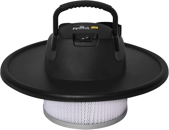 VONROC Ash Vacuum Cleaner 1600 W - Tank with 20 L 3 m Power Cable 1.2 m Hose and Aluminium Nozzle - for Fireplace Fire Pit Grill and Workshop