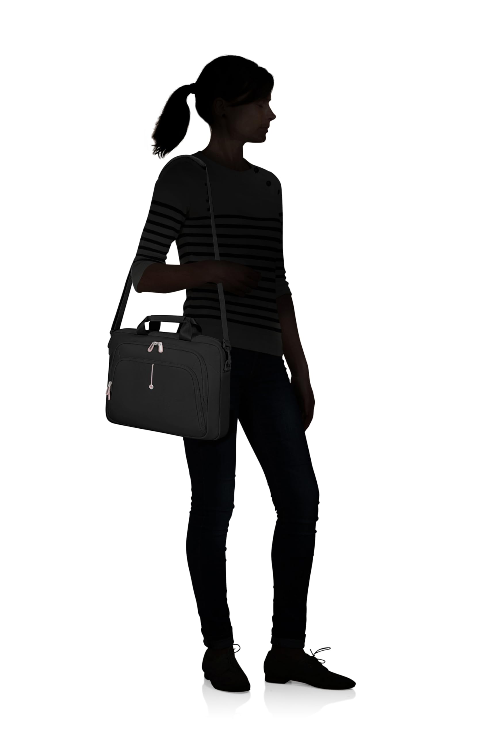 Samsonite Guardit Classy 2.0 - Borsa Portadocumenti Donna 15.6" (40 cm) con Organizzazione Interna Pratica, Borsa Laptop Business - 14.5L - Nero