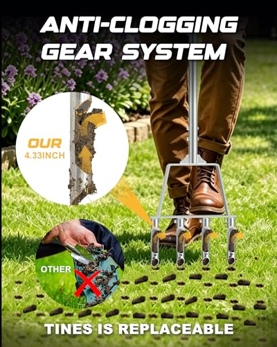 Herramienta manual para airear césped RETRUE miniatura 5