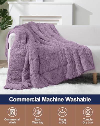 Image of Super Fuzzy Soft Sherpa Fleece Weighted Blanket, 15 lbs Dual Sided Fluffy Heavy Weighted Blankets for Adults - No Bunching with Double Layers of Soft Inner Lining (48 inchx 72 inch, 15 Pounds)