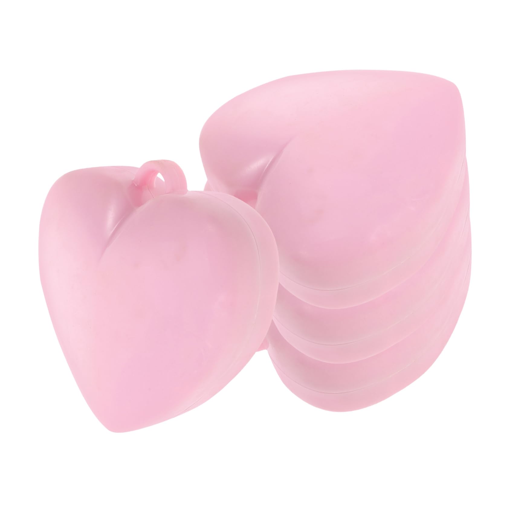 Pesetti per Palloncini a Cuore 4 Pezzi in Resina Rosa | Compleanno e Anniversario, Fissano Palloncini a Elio, Sagome Cuore e Stella