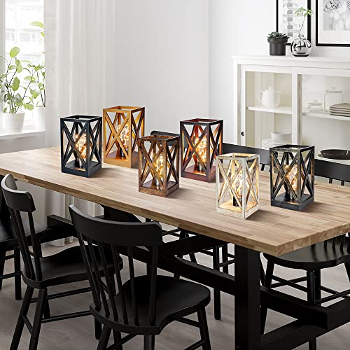 WINGBO 2 Pack Retro Battery Powered Table Lamps, Battery Operated Cordless Lamp Set, Portable Nightlight Decorative Light for Living Room Dining Room Bedroom Entryway Patio, Black & Gold Finish - Image 9