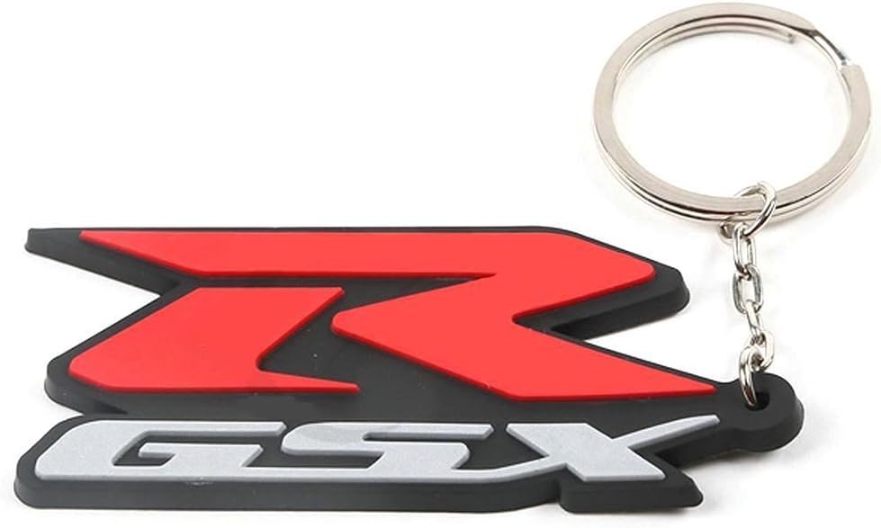 Soft Rubber Motorcycle Keychain Key Ring