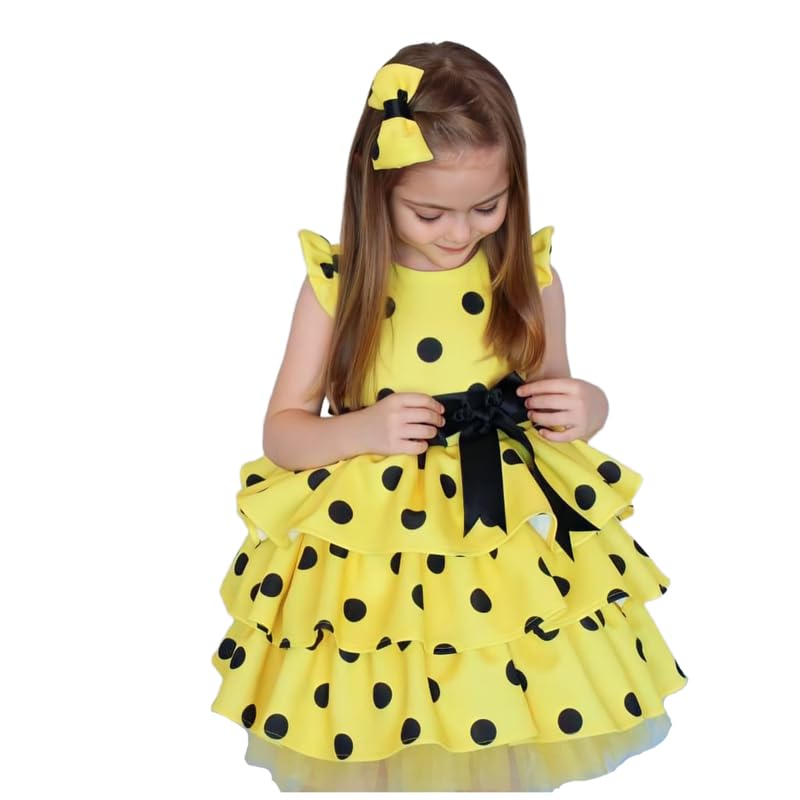 Image of Niren Enterprise Multipatteren Baby Girl's Knee Length Frocks with Digital Prints