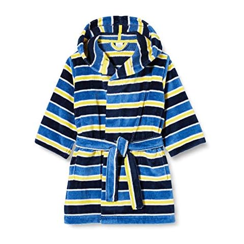 Peignoir Sanetta Velours Éponge Bleu Cover