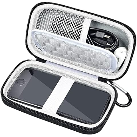 MP3 Player Tasche für AGPTEK / MYMAHDI/ iPod Shuffle & Nano 8/ 16/ 32GB Bluetooth 5.0 Verlustfreier Sound FM Radio Musikplayer. Netztasche Innen für Kopfh?rer, USB-Kabel, TF Speicherkarte- Schwarz Cover