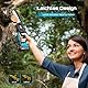 SEESII 6 Zoll Mini Kettensäge & 33 mm Elektrische Gartenschere, 2-in-1 Gartenwerkzeug Set mit 2×2000 mAh Akkus, Bürstenloser Motor, Ideal für Stamm und Astschnitt