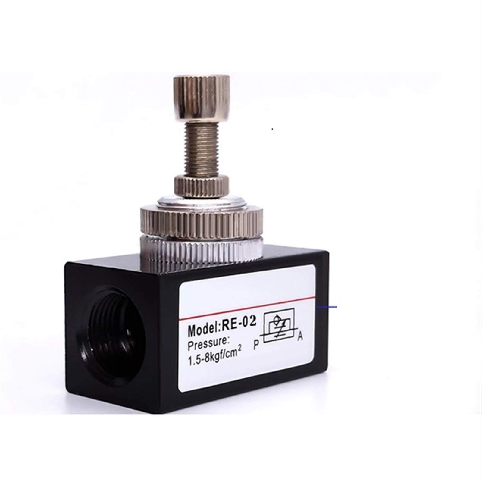 Válvula de acelerador RE-02 de 1/4 pulgadas, válvula reguladora de velocidad neumática, válvula de Control de flujo, 1 Uds.
