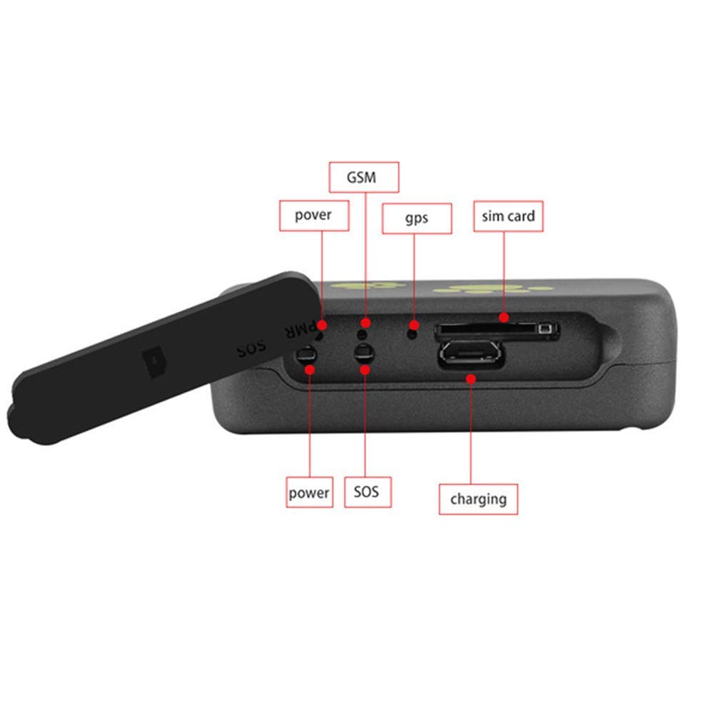 Mini 3G GPS Tracker pour Chien Chat Animal de Compagnie Enfant TK203 localisateur GPS avec GPS/GPRS/GSM Suivi en Temps réel Alarme de Mouvement Portable étanche à la poussière
