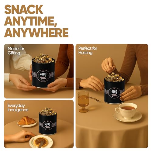 Image of 4700BC | Mocha Walnut Chocolate Popcorn | Gourmet Gift Tin 125g /135g (weight may vary)