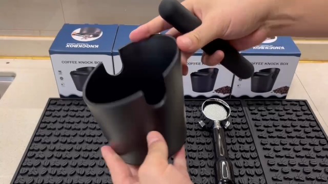 Amazon.com: IAOSEN 5 inch Coffee Knock Box Espresso Knock Box with