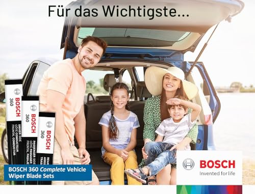 Bosch 360 B36002 Kompletter Fahrzeugwischerblatt-Ersatz, vordere Wischerblätter (Paar) und hinteres Wischerblatt (1), 55,8/55,8/30,5 cm… – Ansicht 4