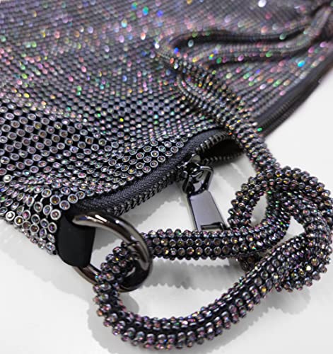 Image of Rhinestone Hobo Bag for Women Rhinestone Purses Sparkly Evening Handbag Shiny Diamond Purse for Wedding Parties 2026 | Rhinestone