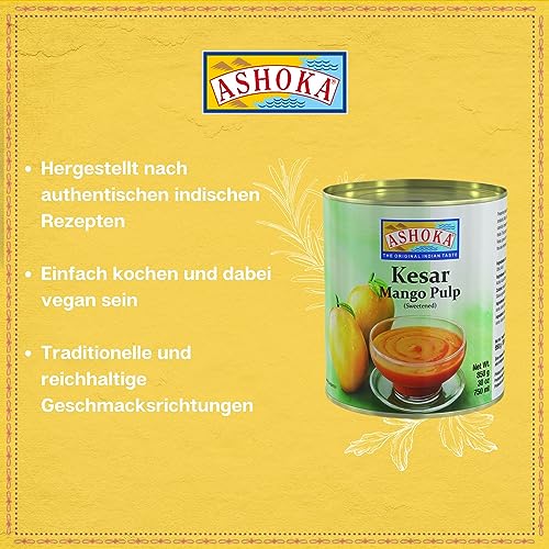 ASHOKA - Mangofruchtfleisch Kesar - (1 X 850 GR) – Bild 4