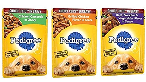 PEDIGREE CHOICE CUTS in Gravy Adult Wet Dog Food Variety Pack, (12) 13.2