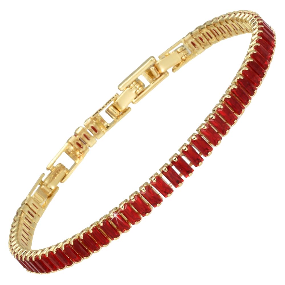 RIZILIA Not-Your-Basic Minimalist to Statement CZ Tennis Bracelet for Women