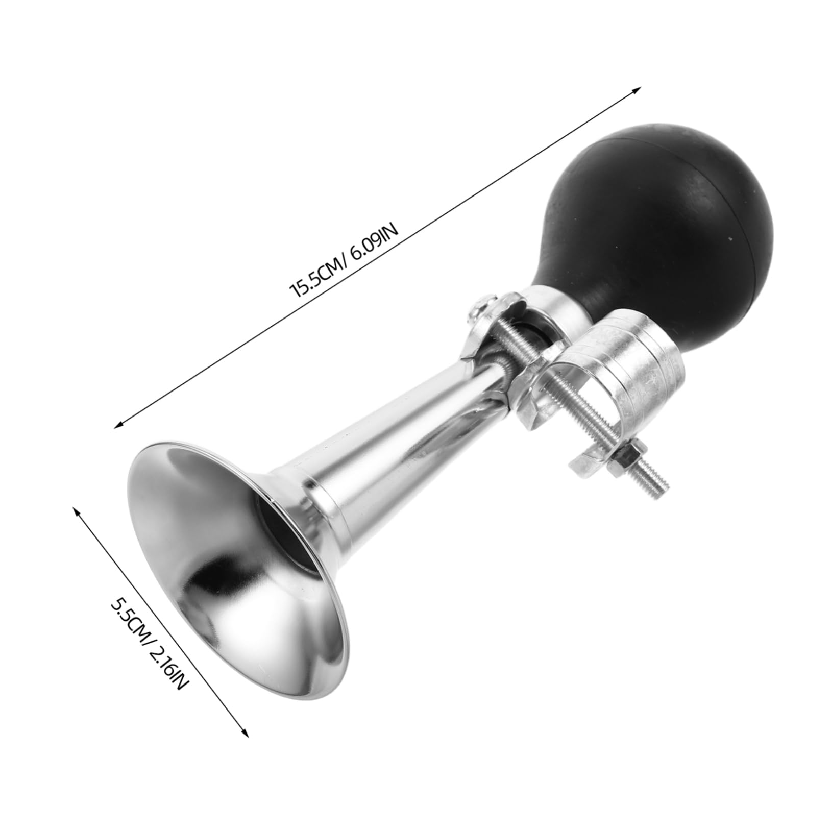 ibasenice Bicycle Horn 7 Inches Metal Electroplated Direct Air Horn Mountain Bike Bell Cycling Equipment Adult Bike Accessories Bicycles