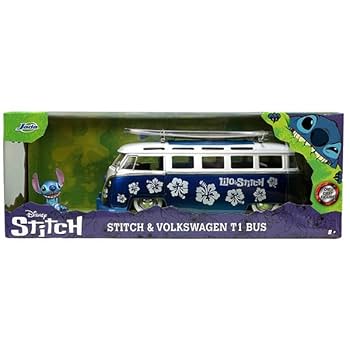 Amazon | 1:24 LILO & STITCH 1962 VOLKSWAGEN T1 BUS w/STITCH