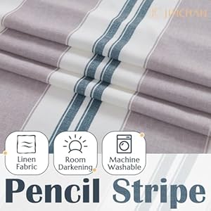 jinchan Striped Valance Linen Valance Curtain18 Inch Window Treatment for Living Room Small Window Valance Farmhouse Double Layer Valance Blackout Blue and Grey Pinstripe Valance Rod Pocket 1 Panel jinchan Striped Valance Linen Valance Curtain18 Inch Window Treatment for Living Room Small Window Valance Farmhouse Double Layer Valance Blackout Blue and Grey Pinstripe Valance Rod Pocket 1 Panel