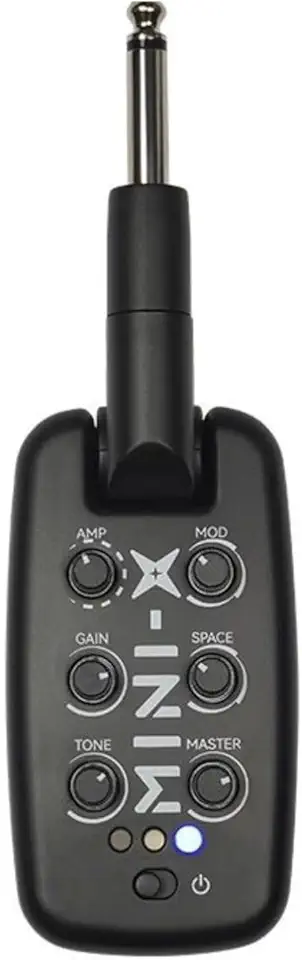 M-VAVE MINI-X Amplificador para Fones de Ouvido Portátil com Bluetooth, 9 Tons de Amplificador, Bateria 5h - Ideal para Guitarra, Baixo e Prática Silenciosa em Casa ou Viagem