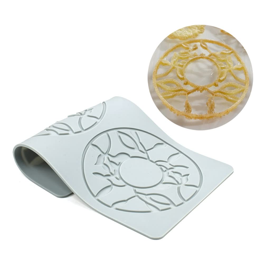 Hollow Leaf Silicone Molds Lover Heart Chocolate Molds Geometry 3D Silicone Mould Chocolate Candy Leaf Mold Sugar Craft Cake Decoration Cupcake Top (Q_Sun_10*5.24 * 0.12inch)