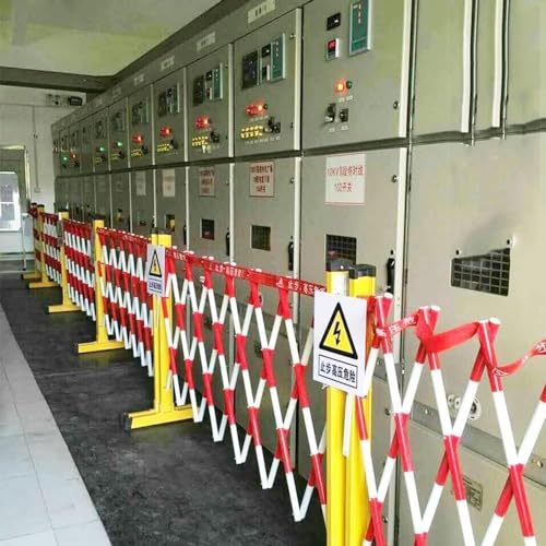 Porte de barricade rétractable avec roues pour balisage de zone