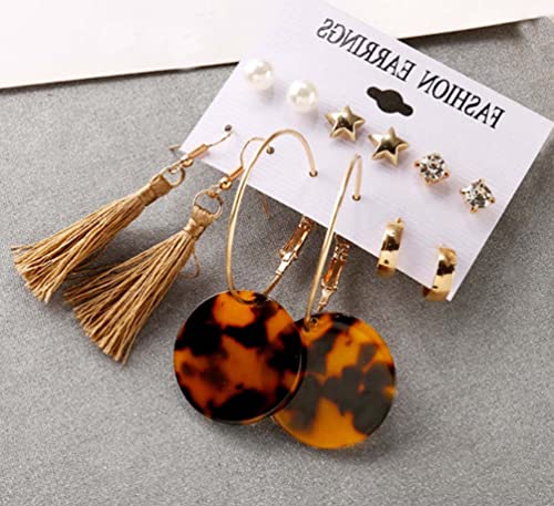 Image of ANNACREATIONS Stylish combo of pearl stud hoop earrings set for Women Girls