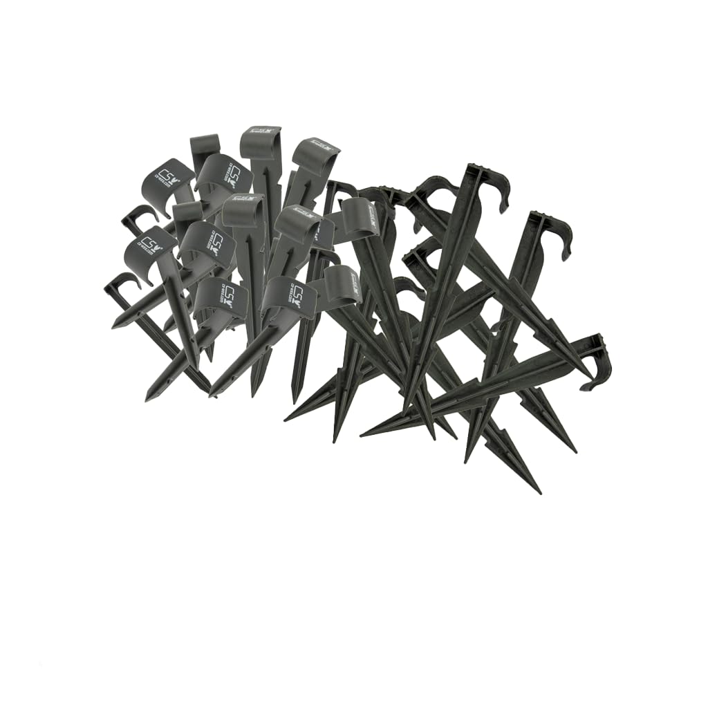 CS Erdspieße für Bewässerungsschlauch 1/2 Zoll Erdanker für Tropfschlauch und Gartenbewässerung 120 STK.
