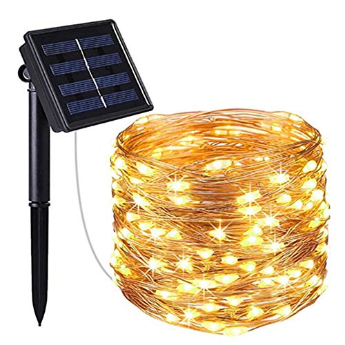 Ztoone Solar Powered String Lights, LED Copper...