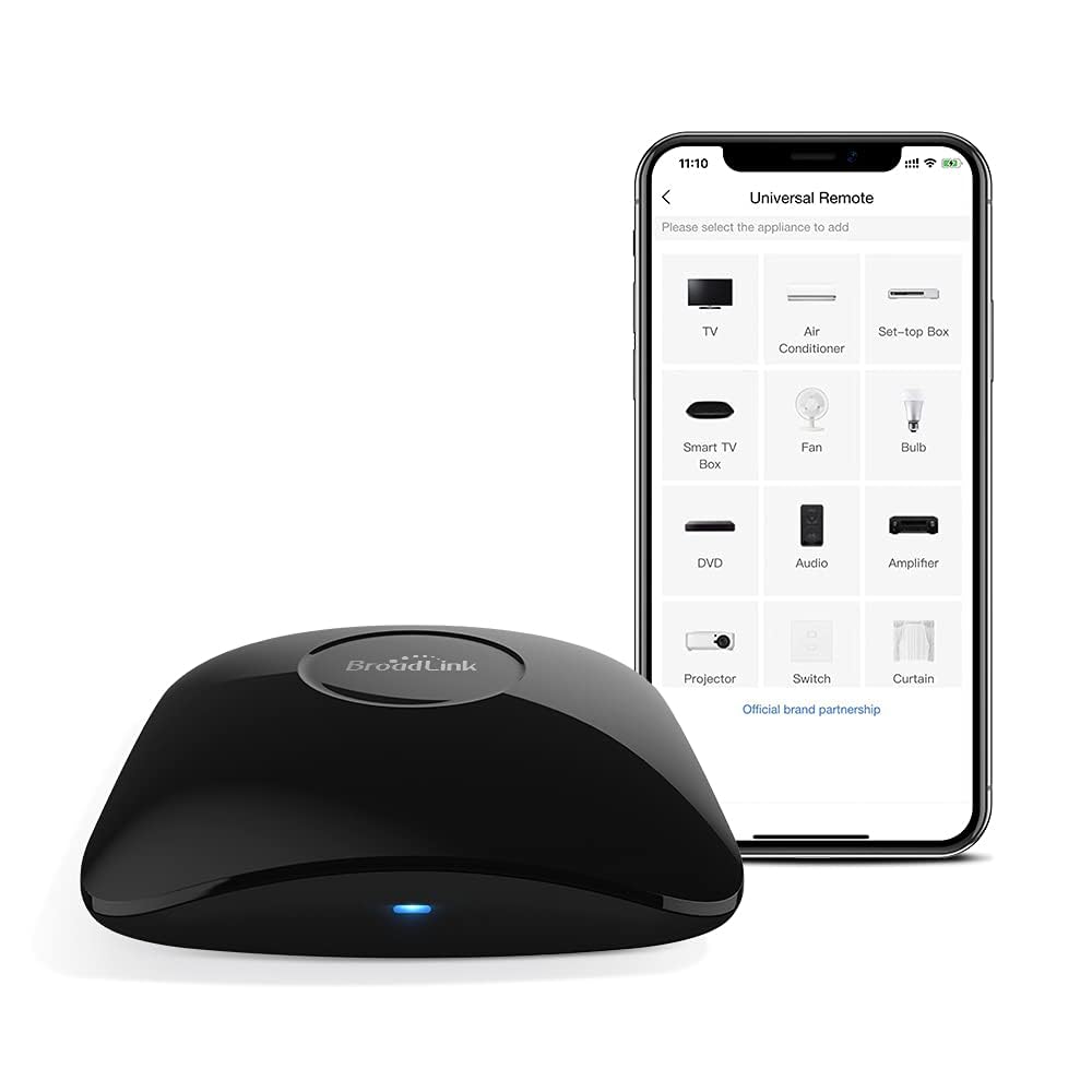 Broadlink RM4 pro IR RF 433 MHz (bez szyfrowania, stały kod), WiFi, uniwersalny pilot zdalnego sterowania Smart Home Automation kompatybilny z Alexa i Google Home