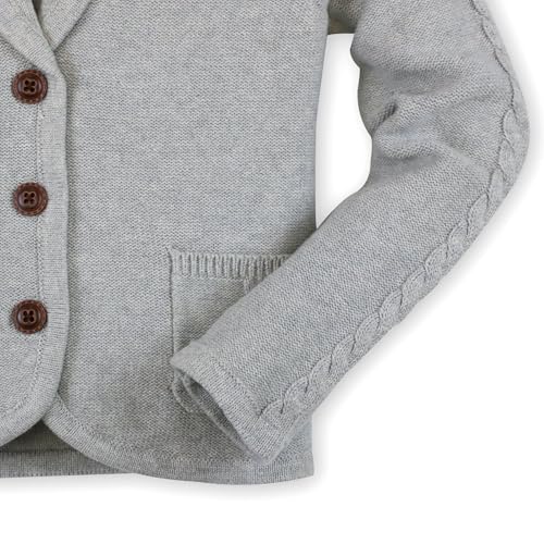 Image of Hope & Henry Girls' Long Sleeve Shawl Collar Cardigan Sweater with Waist Tie