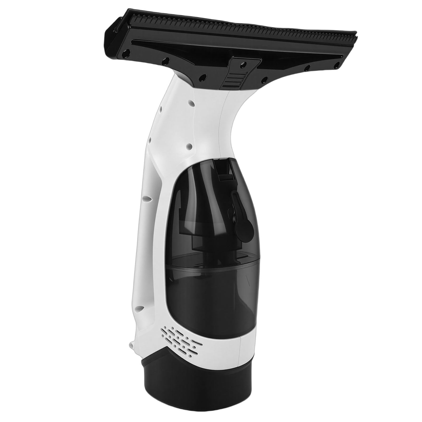 LiebeWH Fenstersauger 1,2 KPa Saugkraft 28 cm Silikon-Wischerblatt mit 150 Ml Abnehmbarem Wassertank und Sprühflasche für Fenster Spiegel Fliesen