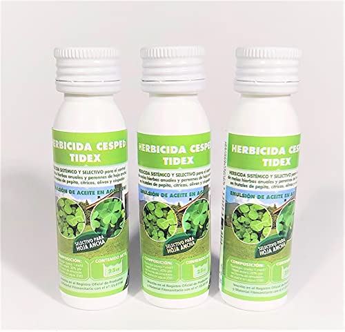 Herbicida selectivo césped 3 mochilas 75ml. Fluroxipir 20%. Control y la eliminación de malas hierbas de hoja ancha en el césped.