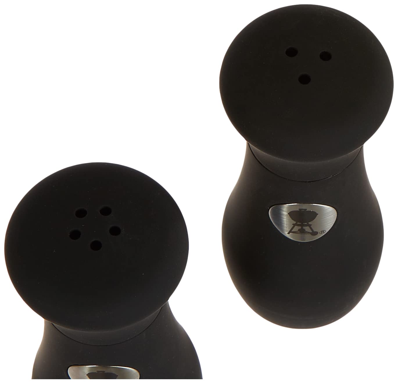 Weber Premium Salt & Pepper Shaker (height 10cm), non-slip and dirt-repellent Surface, stylish - Black (17275) - Image 2
