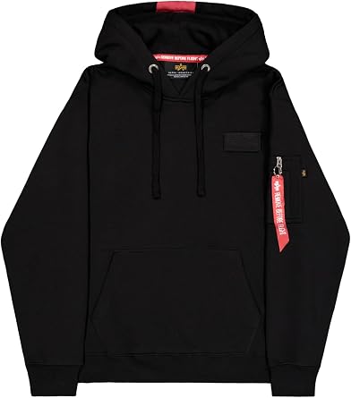 Alpha Industries mens Red Stripe Hoody Kapuzensweat Fur Herren