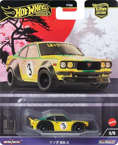 Carro coleccionable Hot Wheels Premium 1:64 Mazda RX3 miniatura 6