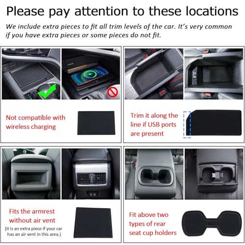 Tapetes interiores antideslizantes para Toyota Camry 2018-2024 miniatura 6