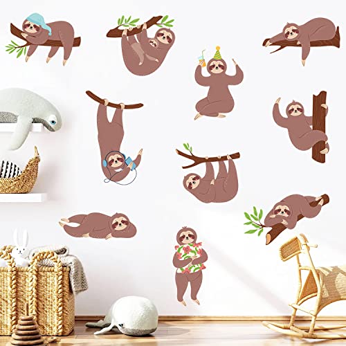 Vinilo decorativo infantil de perezoso para pared miniatura 1