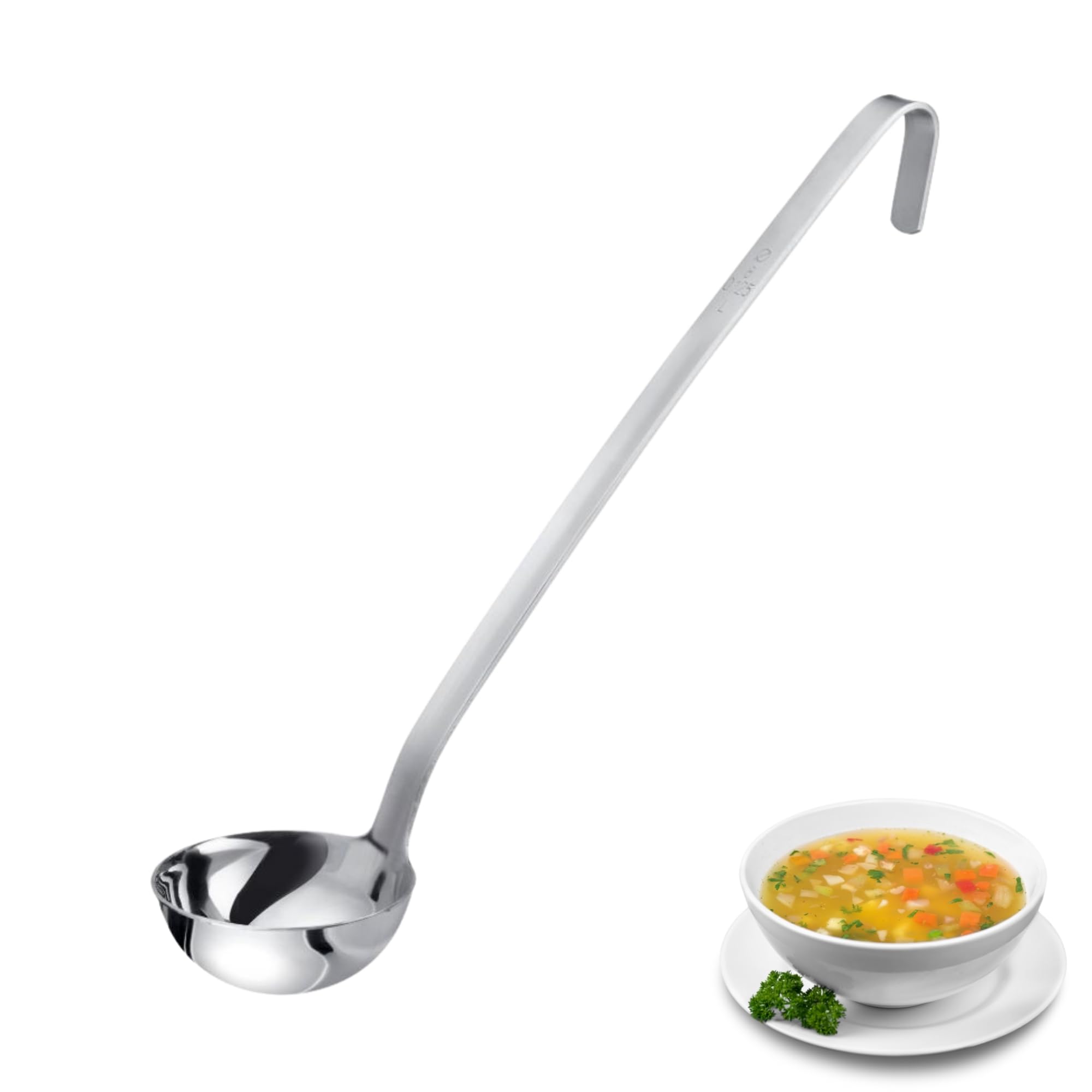 Westmark Ladle Pro - Small Stainless Steel Soup ladle for The Professional Kitchen - Ladle for sauces, dressings etc. - Silver, Ø 6 cm, 50 ml