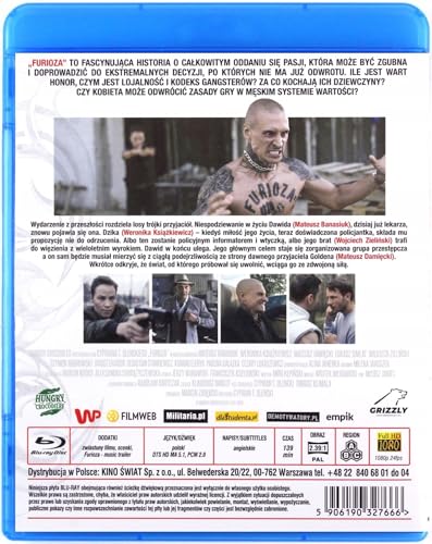 Furioza Blu-Ray importación película formato físico disco Region Free 3
