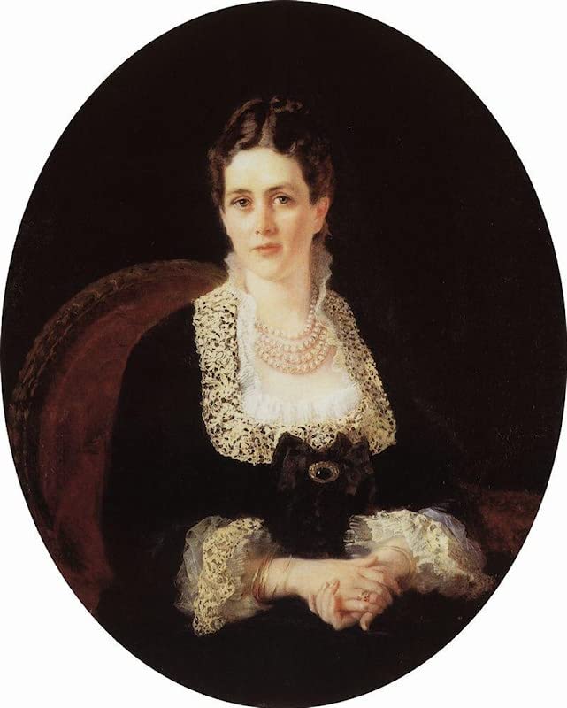 Impression sur toile de maître portrait comtesse Sheremet'evoy par Makovsky 60x90cm