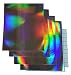 12" x 10" Silver Holographic Rainbow Oilslick Permanent Adhesive Vinyl Sheets and Transfer Paper for Cricut Expression Explore Silhouette Cameo make Iridescent Decals Signs