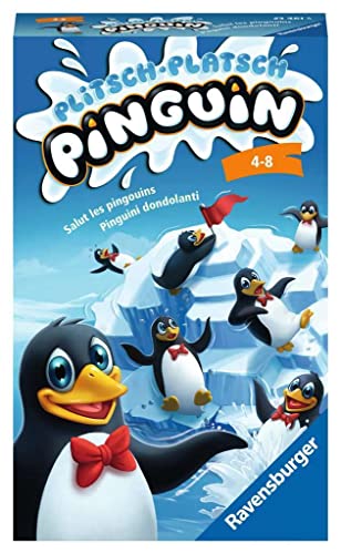 Ravensburger 23461 - Plitsch Platsch Pinguin, Mitbringspiel für 1-4...
